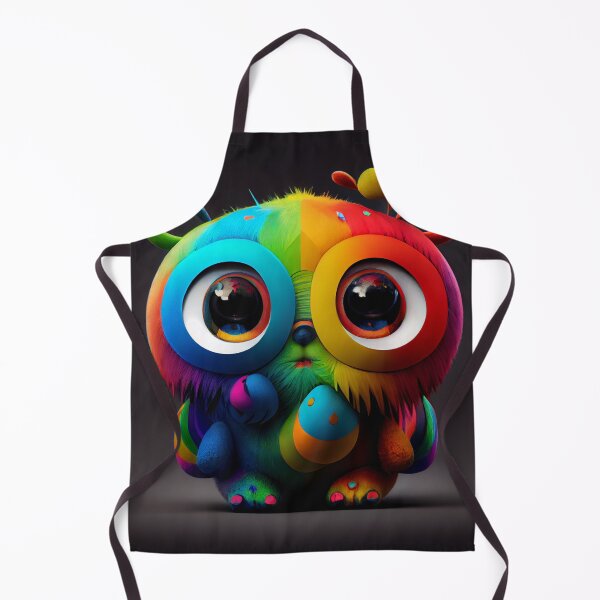 Item preview, Cute Rainbow Bear with Big Eyes Digital Painting designed and sold by CodeAndColors.
