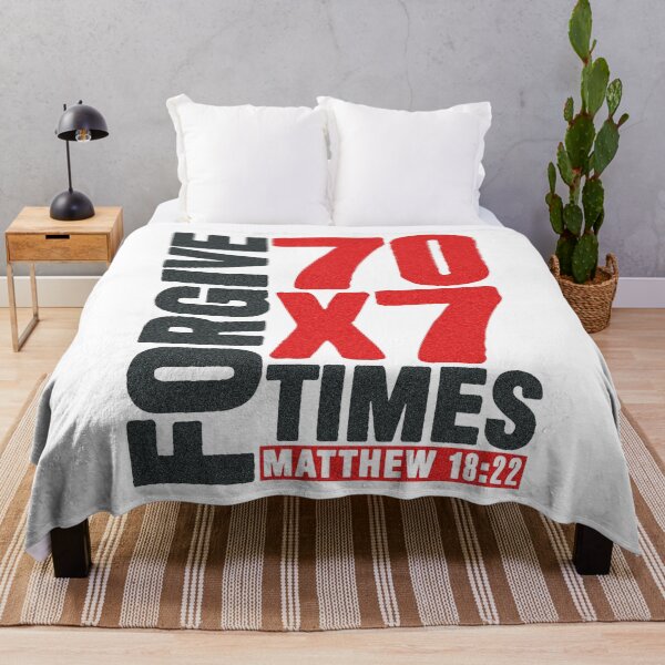 Item preview, Forgive 70 x 7 Times - Matthew 18:22 designed and sold by plushism.