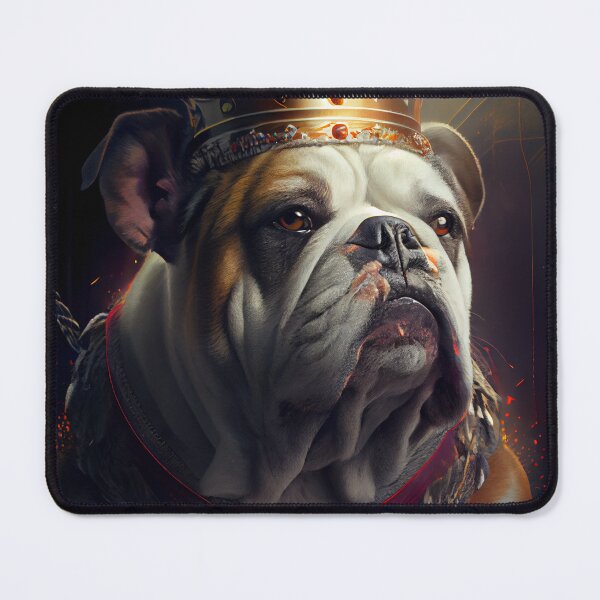 Item preview, Cute Tough King Bulldog with Chain Digital Painting designed and sold by CodeAndColors.
