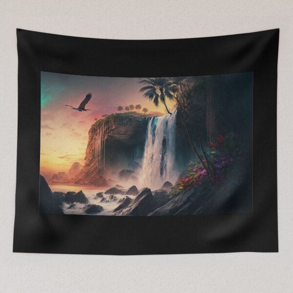 Item preview, Tropical Waterfall designed and sold by ParadiseSlice.