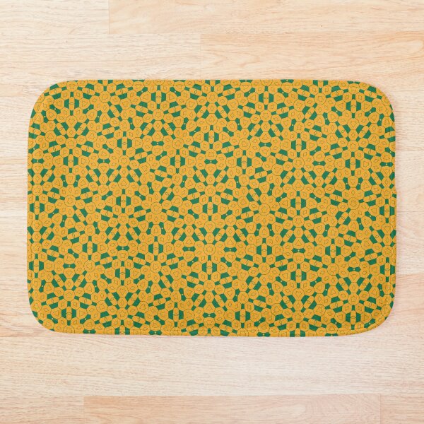 Item preview, Abstract geometric pattern, penrose style, with blue and mustard designed and sold by JohnyDas.