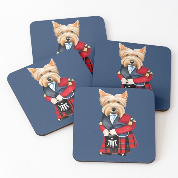 Item preview, Watercolor Scottish terrier wearing a kilt, funny scottish terrier, scottie art designed and sold by Artsareus.