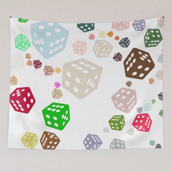 Item preview, Abstract Multicolour Dice designed and sold by Pixel4Art.