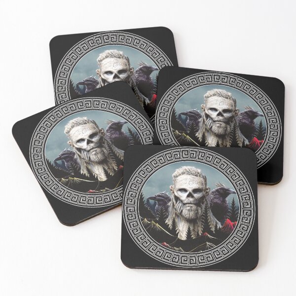 Item preview, Viking skelet warrior with Odin's raven designed and sold by Animal-ink.