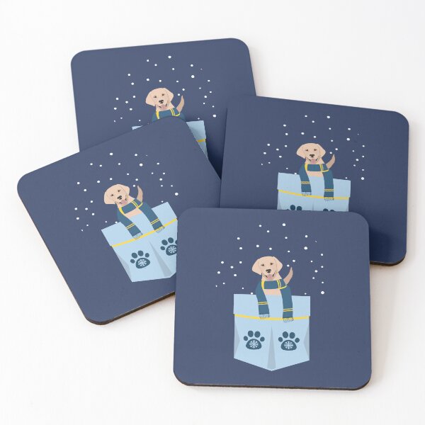 Item preview, Labrador Retriever in Winter Paw Pocket designed and sold by SeasonalDogs.