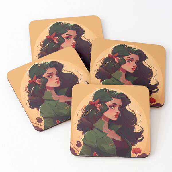 Item preview, Flat Cartoon of Modern Female Character Digital Painting designed and sold by CodeAndColors.