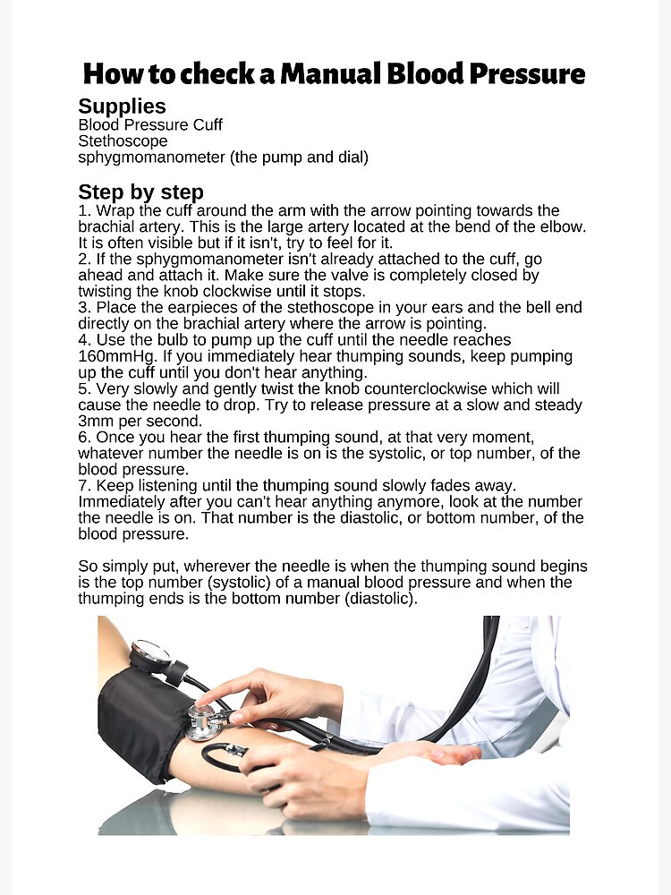 How to take a manual blood pressure - First Aid for Free