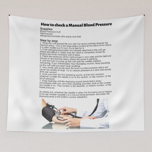 Item preview, How to Check a Manual Blood Pressure Instructions designed and sold by Caregiverology.