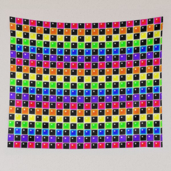 Item preview, Rainbow Pride Bubble Brick Checkerboard designed and sold by FalcoSkyWolf.