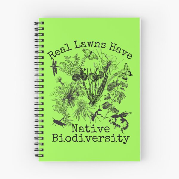 Item preview, Real Lawns Have Native Biodiversity Line Drawing Design designed and sold by EarthArtDesigns.