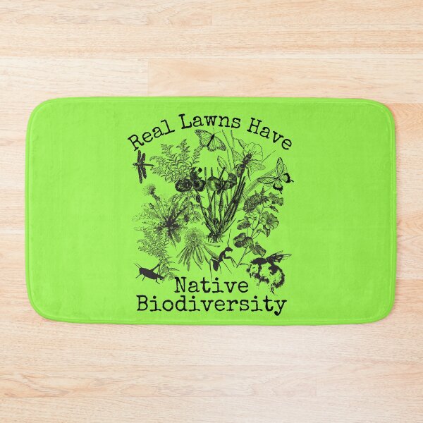 Item preview, Real Lawns Have Native Biodiversity Line Drawing Design designed and sold by EarthArtDesigns.