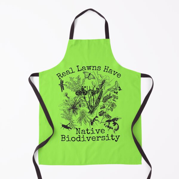 Item preview, Real Lawns Have Native Biodiversity Line Drawing Design designed and sold by EarthArtDesigns.