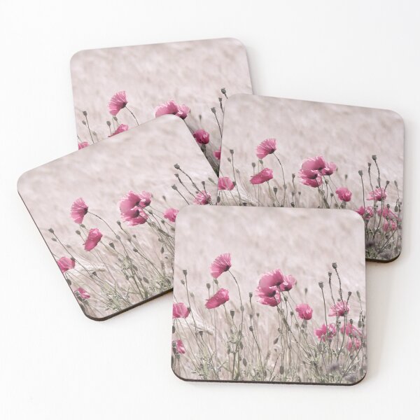 Item preview, Pink poppy flowers on the field designed and sold by Aviana.