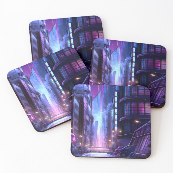 Item preview, Anime Cityscape 4 (night) designed and sold by zwilks.