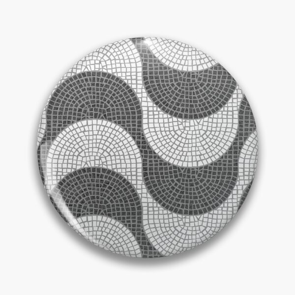 Item preview, Lisbon Rossio Portuguese cobblestone (Calçada Portuguesa) inspiration II // horizontal waves white and grey designed and sold by SelmaCardoso.
