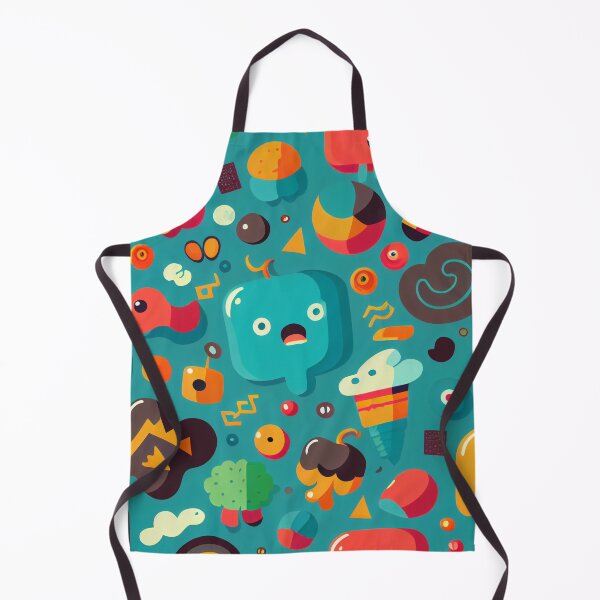 Item preview, Colorful Funny Kawaii Pattern Digital Painting designed and sold by CodeAndColors.
