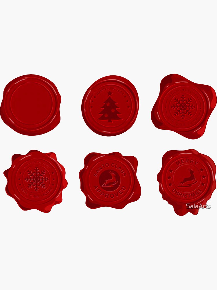 Christmas Wax Seal Stamp Santa Claus Sealing Wax Stamps Official