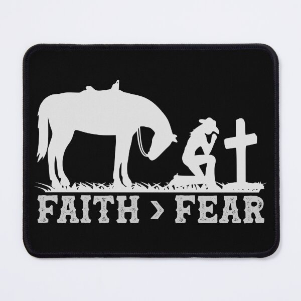 Item preview, Faith Greater Than Fear - Christian Cowgirl designed and sold by handsoftime2020.
