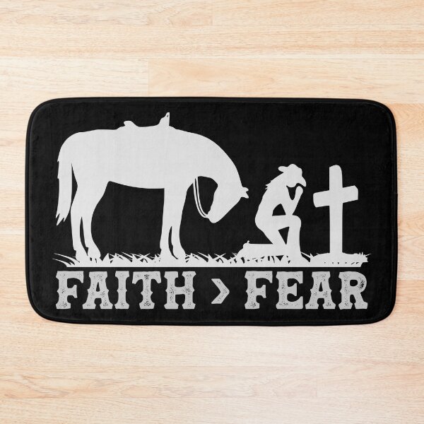 Item preview, Faith Greater Than Fear - Christian Cowgirl designed and sold by handsoftime2020.