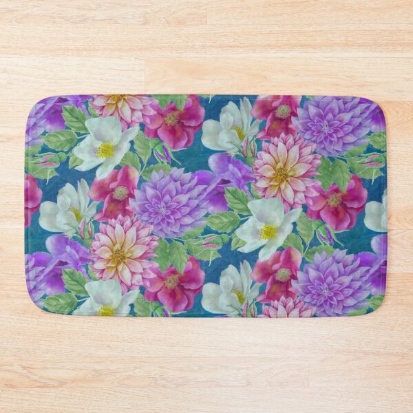 Item preview, Dahlia and Roses Seamless Pattern Design  designed and sold by Tina Veenstra.