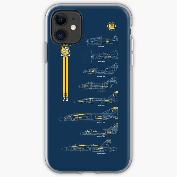 Blue Angels Chronology Blueprint iPhone Soft Case