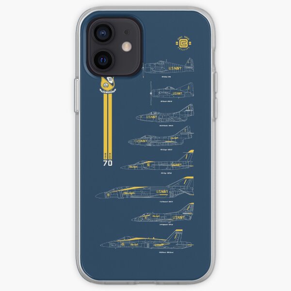 Blue Angels Chronology Blueprint Funda blanda para iPhone