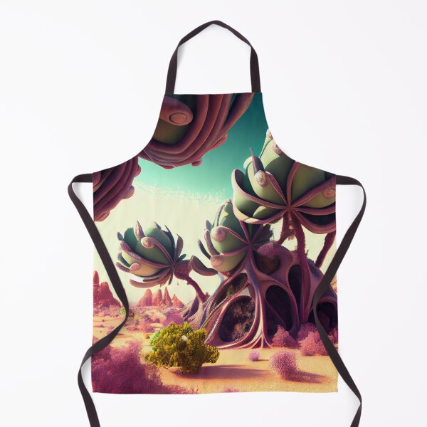 Artikelvorschau, Cool Desert Alien Planet Landscape Digital Painting entworfen und verkauft von CodeAndColors.