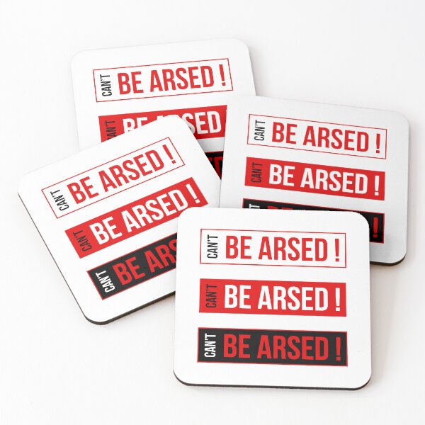 Item preview, Can't be arsed! | Funny Typography Statement Quote designed and sold by MotivationSpark.