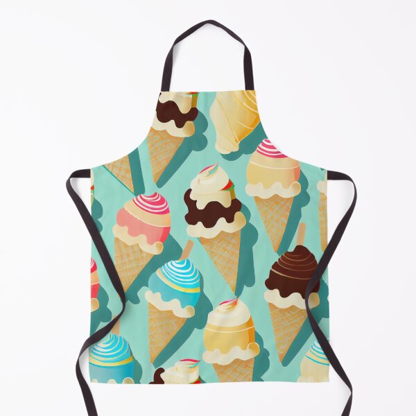 Item preview, Fun Pastel Ice Cream Pattern Digital Painting designed and sold by CodeAndColors.
