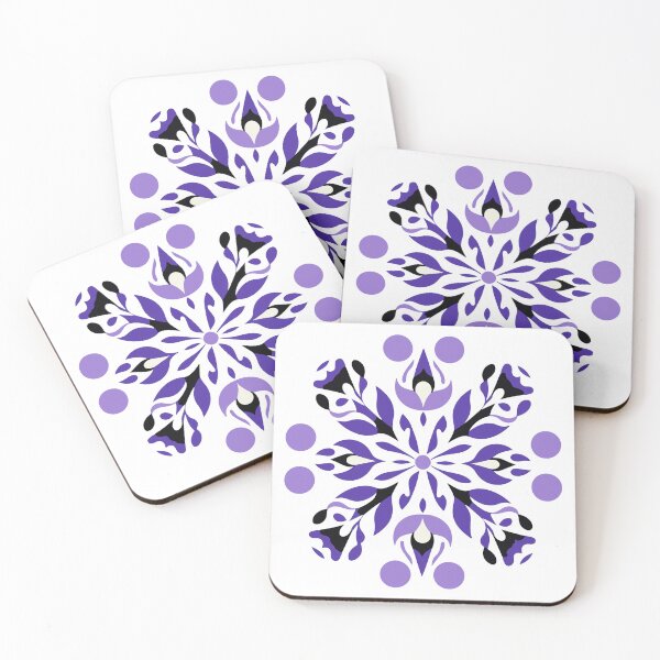 Item preview, Snowflake Purple Inkblot Design designed and sold by speedrunner.