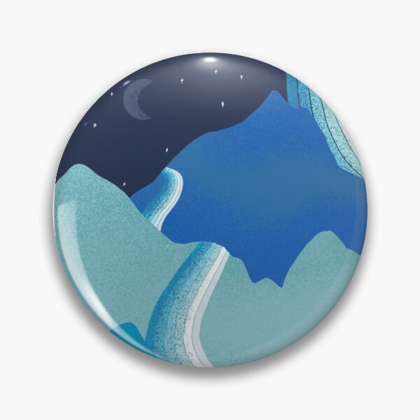 Item preview, Midnight Moon Mountain Landscape designed and sold by marnilauren.