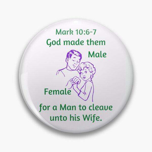 Item preview, Traditional Marriage ~ Mark 10:6-7 designed and sold by RhondaCGoins.