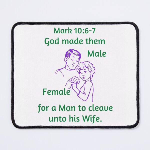 Item preview, Traditional Marriage ~ Mark 10:6-7 designed and sold by RhondaCGoins.