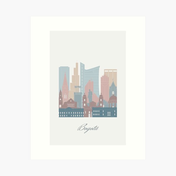 Item preview, Bogota, Colombia, map skyline - 03 style designed and sold by Filippo Usai.