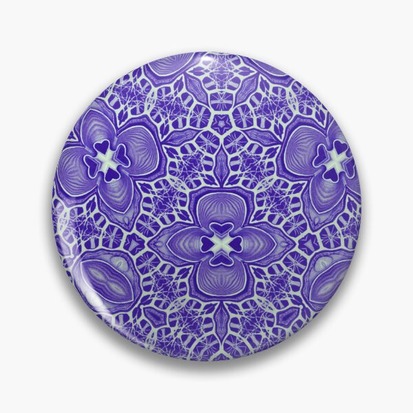 Item preview, Striking Perriwinkle and White Penrose Seamless Pattern designed and sold by protegra.