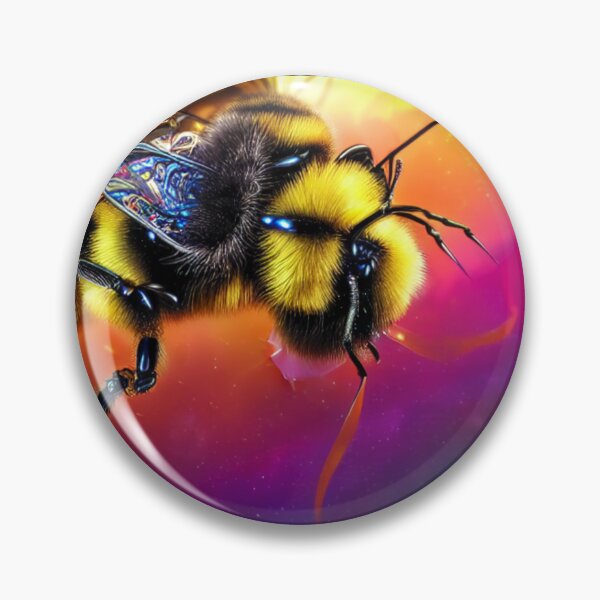 Item preview, Bio-Mechanical AI Fantasy Bumblebee Colorful Design designed and sold by EarthArtDesigns.