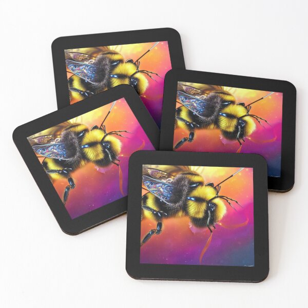Item preview, Bio-Mechanical AI Fantasy Bumblebee Colorful Design designed and sold by EarthArtDesigns.