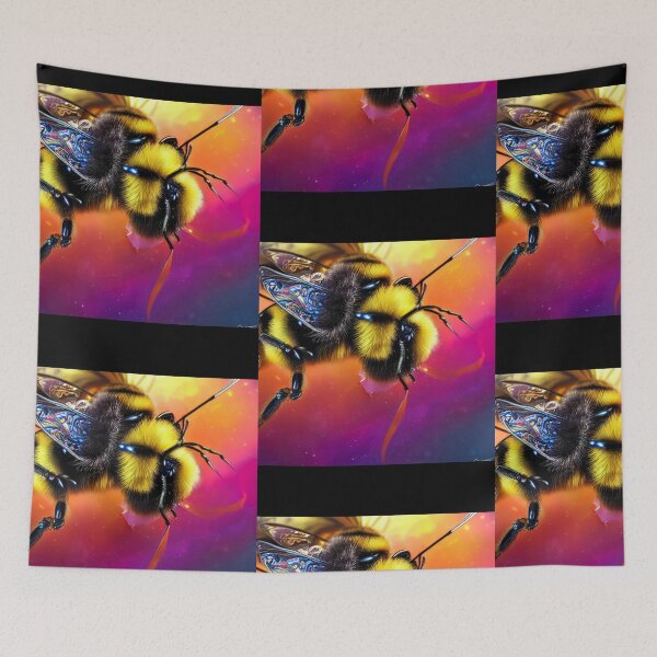 Item preview, Bio-Mechanical AI Fantasy Bumblebee Colorful Design designed and sold by EarthArtDesigns.