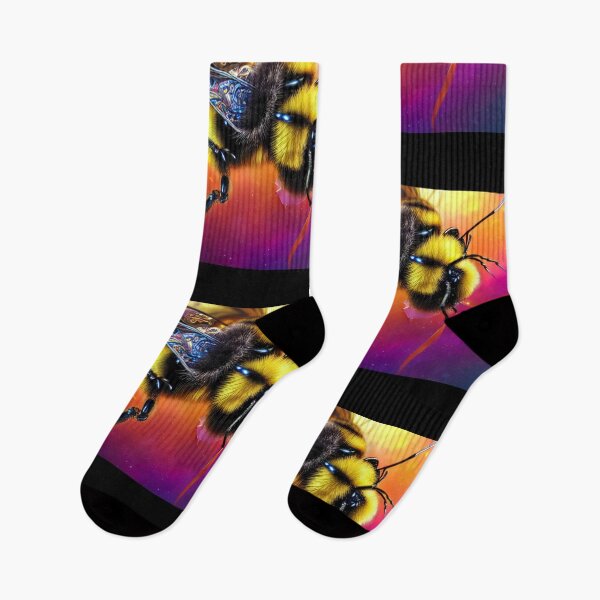 Item preview, Bio-Mechanical AI Fantasy Bumblebee Colorful Design designed and sold by EarthArtDesigns.