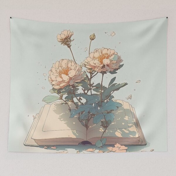 Artikelvorschau, Blumen, die aus Buch wachsen entworfen und verkauft von Chillapy.
