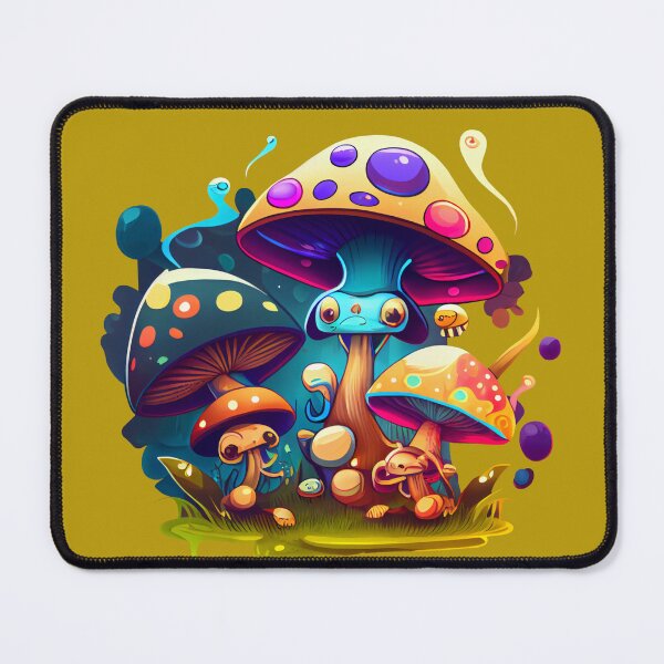 Item preview, Group of Funny Psychedelic Magic Mushrooms designed and sold by KOTOdesign.
