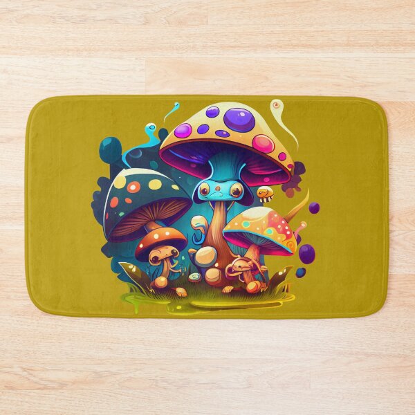 Item preview, Group of Funny Psychedelic Magic Mushrooms designed and sold by KOTOdesign.