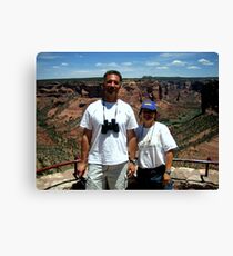 Peter and Laurie at Spider Rock, Arizona Canvas Print