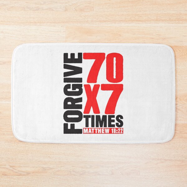Item preview, Forgive 70 x 7 Times - Matthew 18:22 designed and sold by plushism.