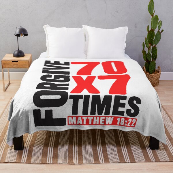Item preview, Forgive 70 x 7 Times - Matthew 18:22 designed and sold by plushism.