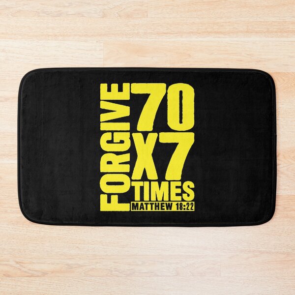 Item preview, Forgive 70 x 7 Times - Matthew 18:22 designed and sold by plushism.