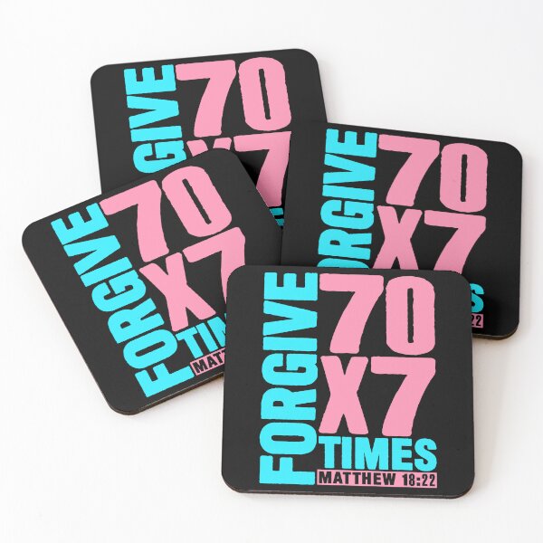 Item preview, Forgive 70 x 7 Times - Matthew 18:22 designed and sold by plushism.