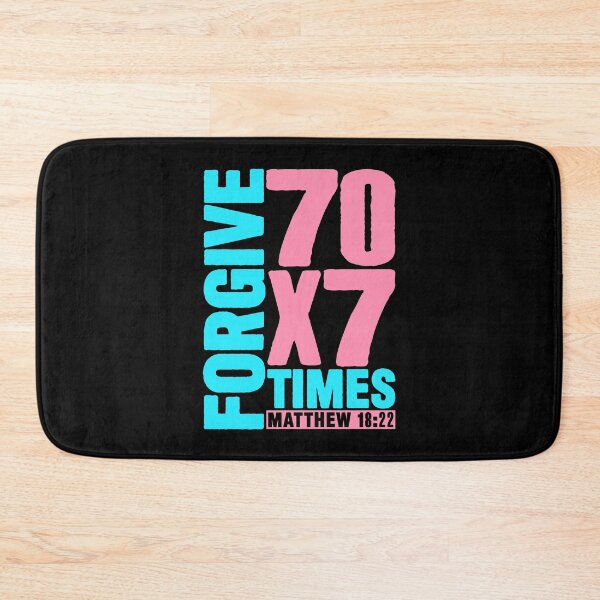 Item preview, Forgive 70 x 7 Times - Matthew 18:22 designed and sold by plushism.