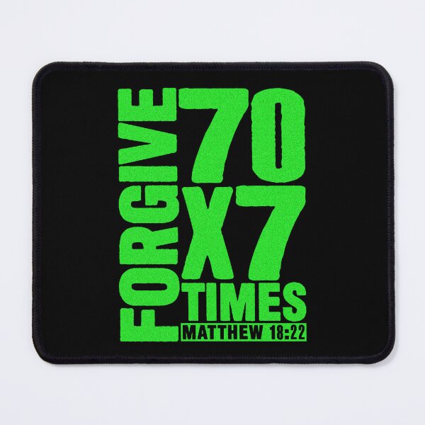 Item preview, Forgive 70 x 7 Times - Matthew 18:22 designed and sold by plushism.