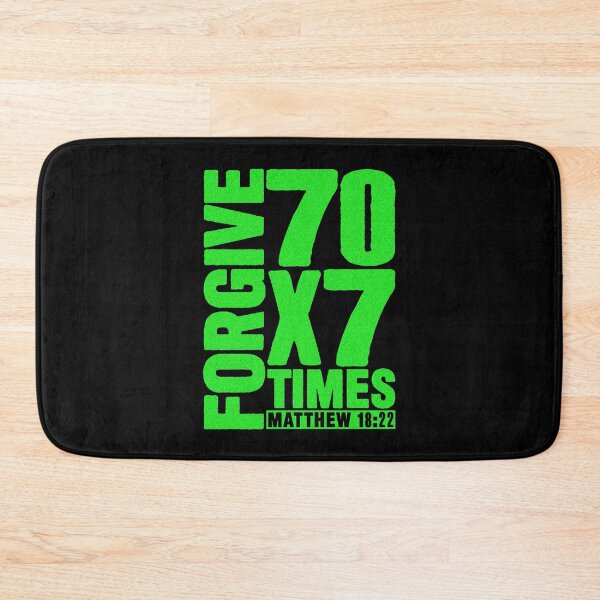 Item preview, Forgive 70 x 7 Times - Matthew 18:22 designed and sold by plushism.